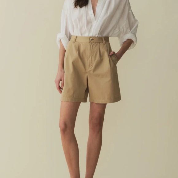 DOEN Danette Shorts In Desert Size 00 NWT Preppy‎ Cotton